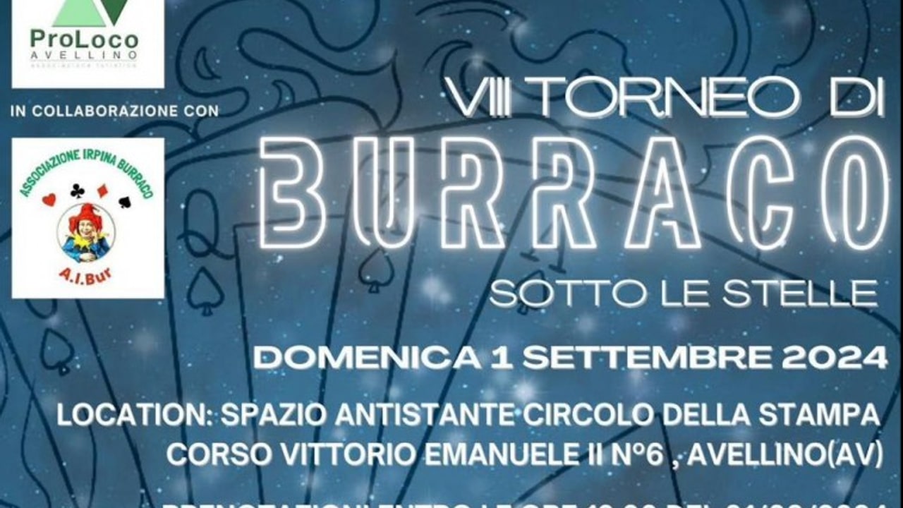 "Burraco sotto le Stelle", domenica l'ottava edizione