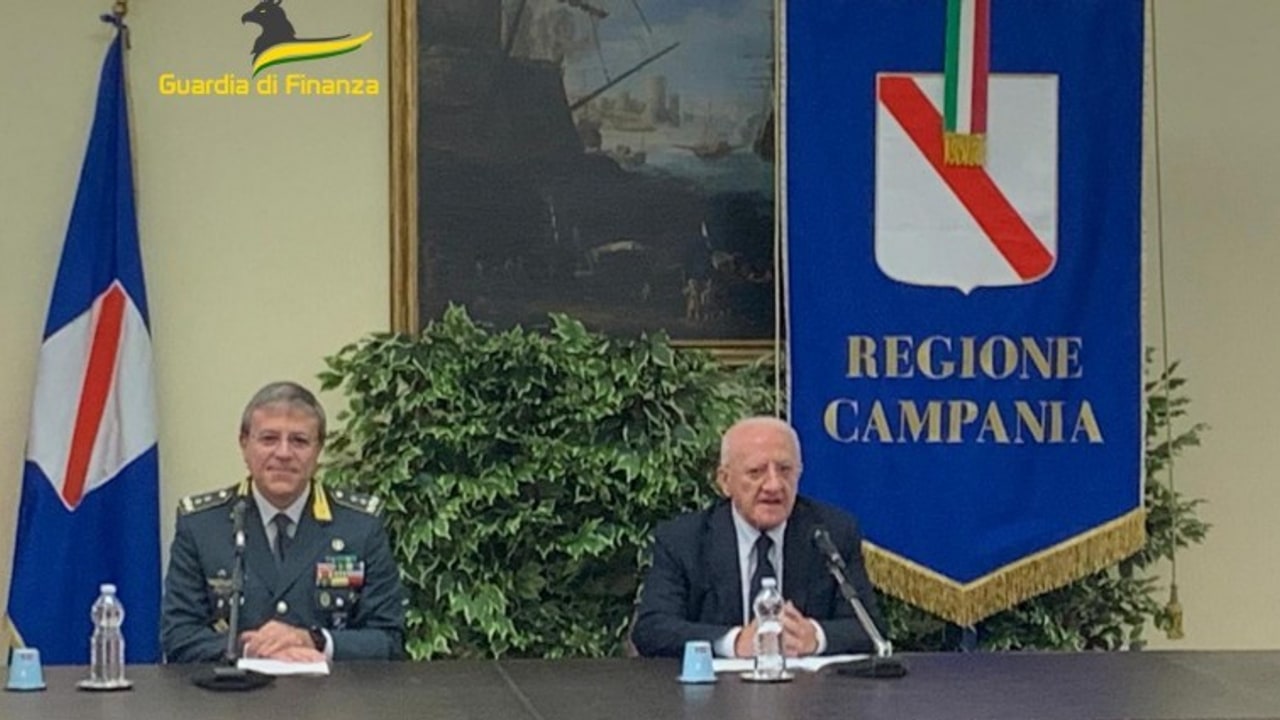 Sanità-PNRR, firmato protocollo d'intesa tra Regione Campania e Guardia di Finanza