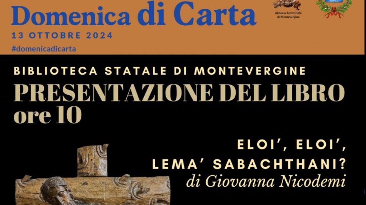 Domenica di Carta 2024, apertura straordinaria alla Biblioteca Statale di Montevergine