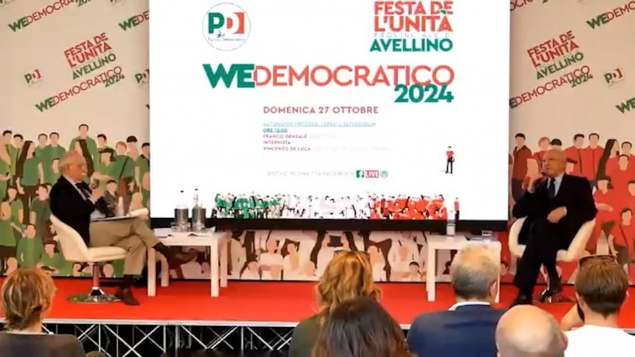 De Luca: "Mi ricandido. Fermarmi &egrave; da irresponsabili, crolla tutto"