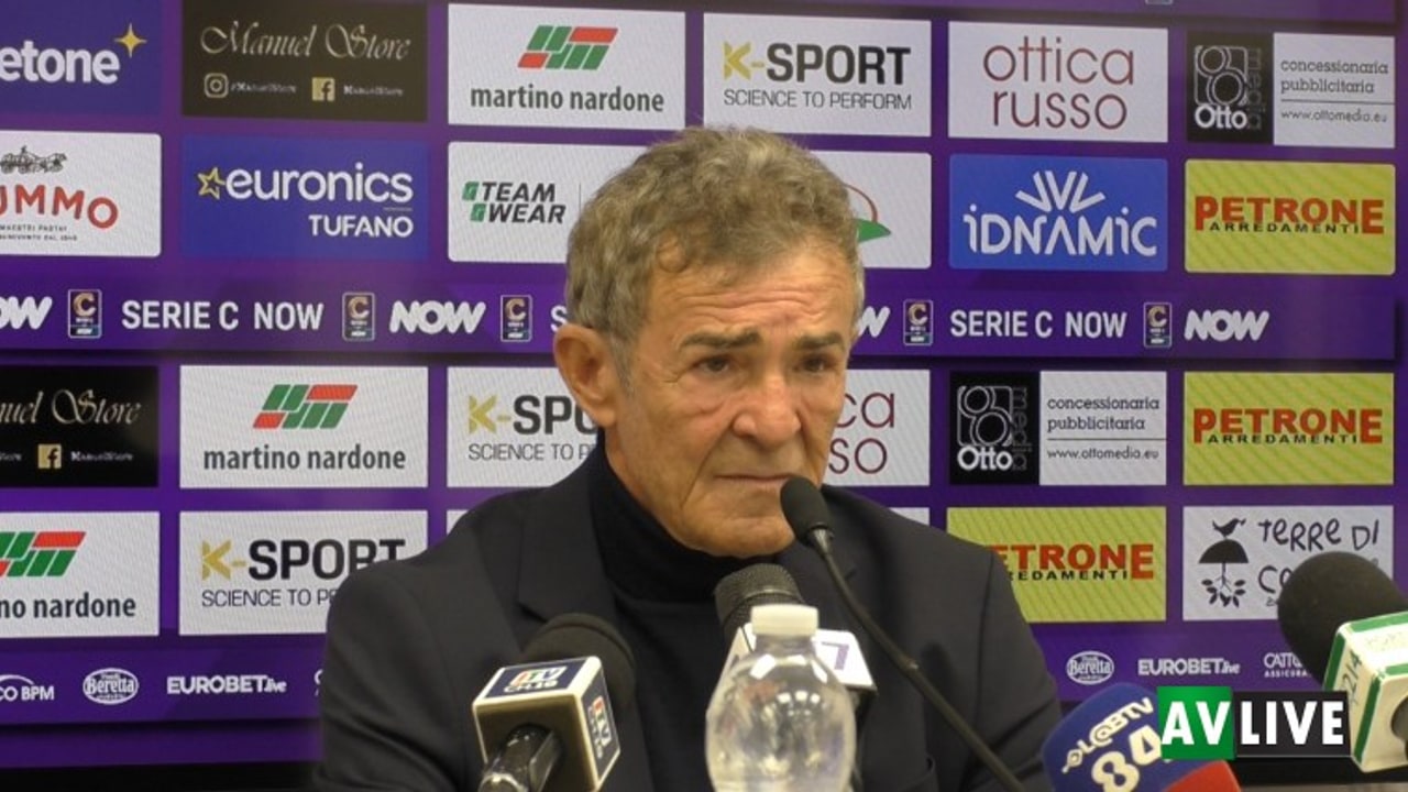 Benevento-Avellino 2-2, il commento di Auteri