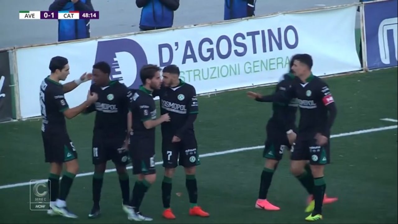 Avellino-Catania 2-2, gli highlights
