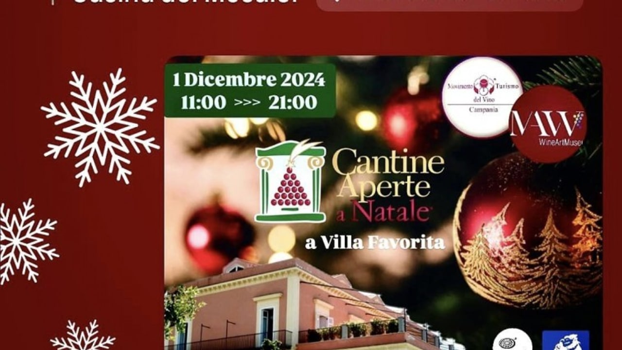 “Cantine Aperte a Natale”, dieci aziende irpine presenti all’evento a Ercolano il 1° dicembre