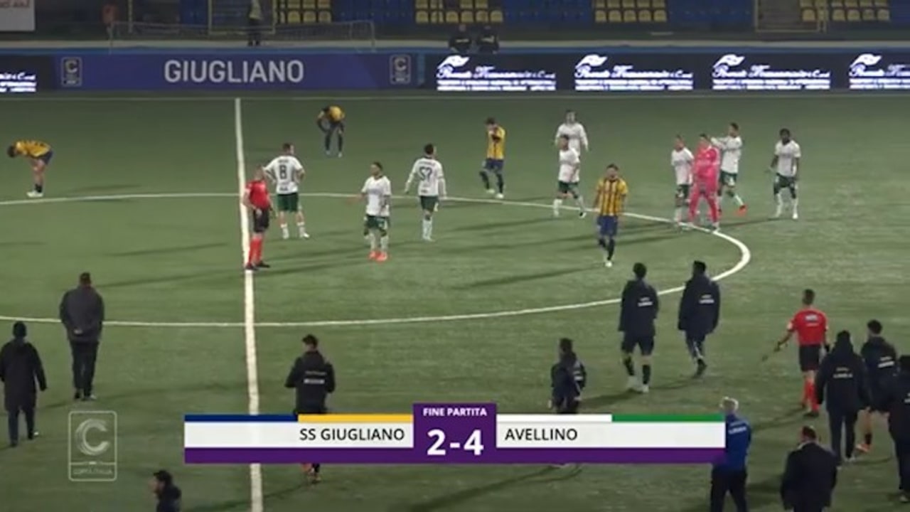 Giugliano-Avellino 2-4, gli highlights