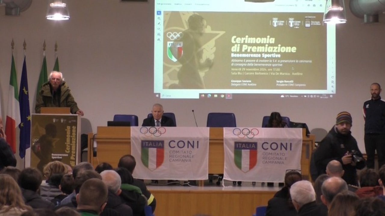 Benemerenze sportive, il Coni premia le eccellenze irpine. Appello di Saviano alle società