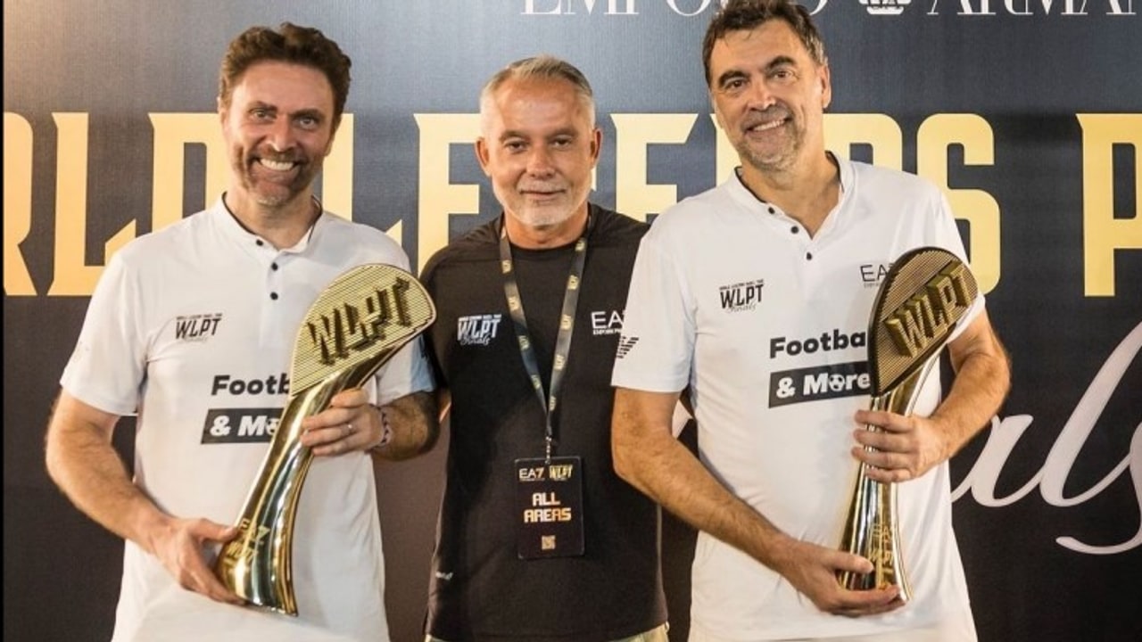 EA7 World Legends Padel Tour, Bruguera e Mantilla alzano al cielo di Dubai i trofei di Iaco Group
