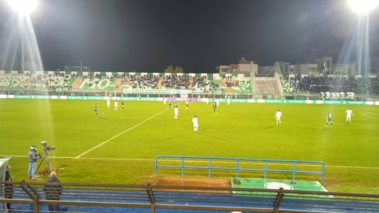 L'Avellino pareggia anche a Monopoli: altra occasione sprecata dai lupi
