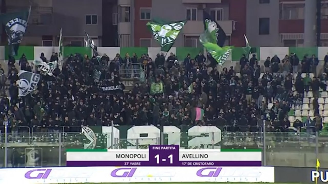 Monopoli-Avellino 1-1, gli highlights