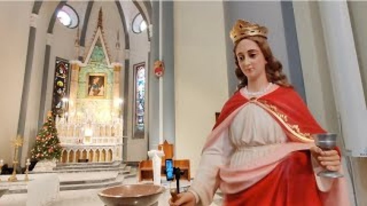 Santa Barbara, la benedizione del vescovo Aiello