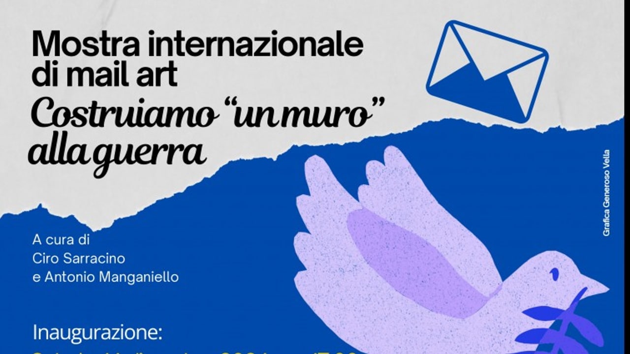 Montefusco si colora di pace coll'arte postale