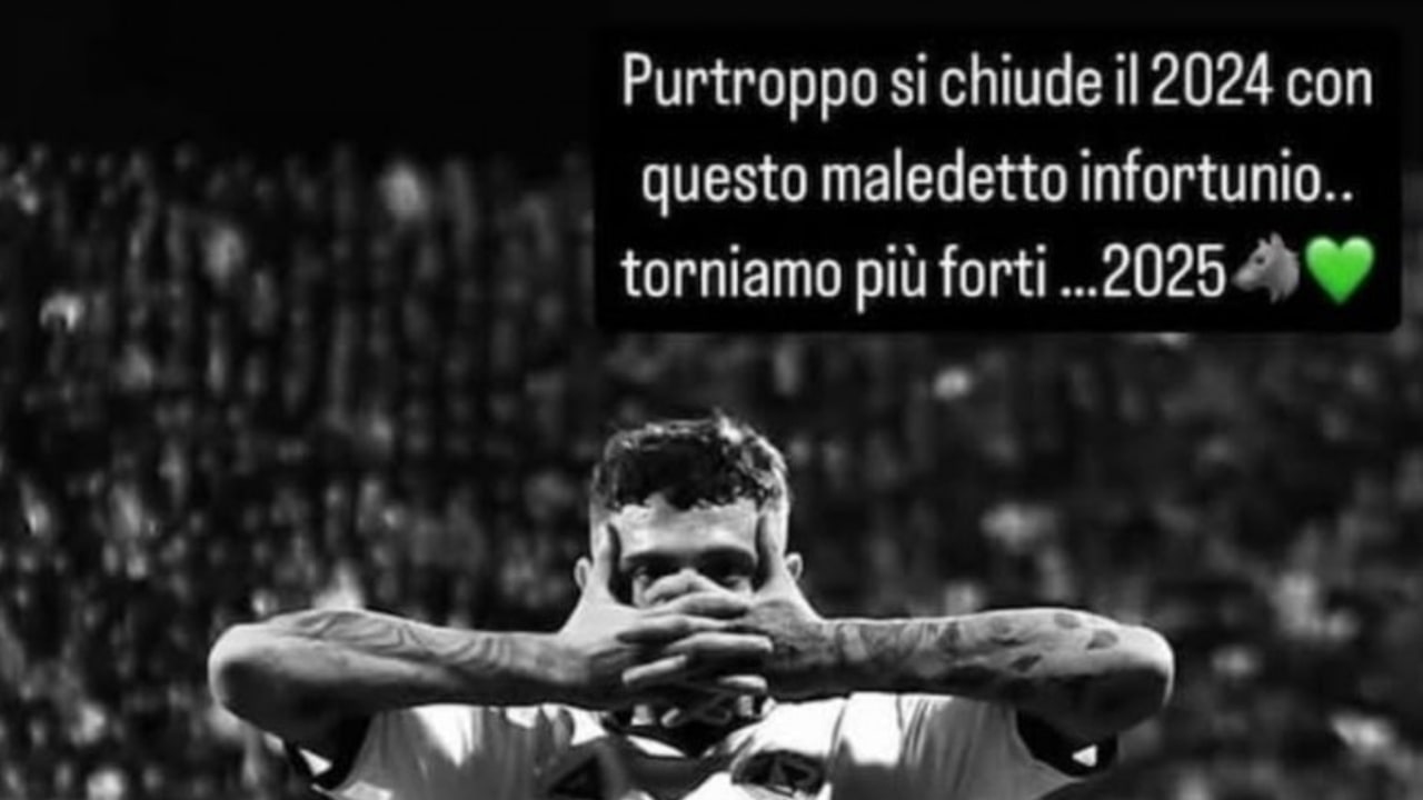 D'Ausilio sui social: "Purtroppo si chiude il 2024 con questo maledetto infortunio"