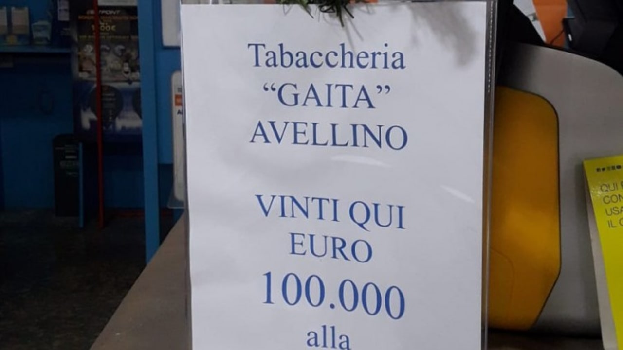 Lotteria Italia, al sali e tabacchi Gaita venduto il biglietto da 100mila euro