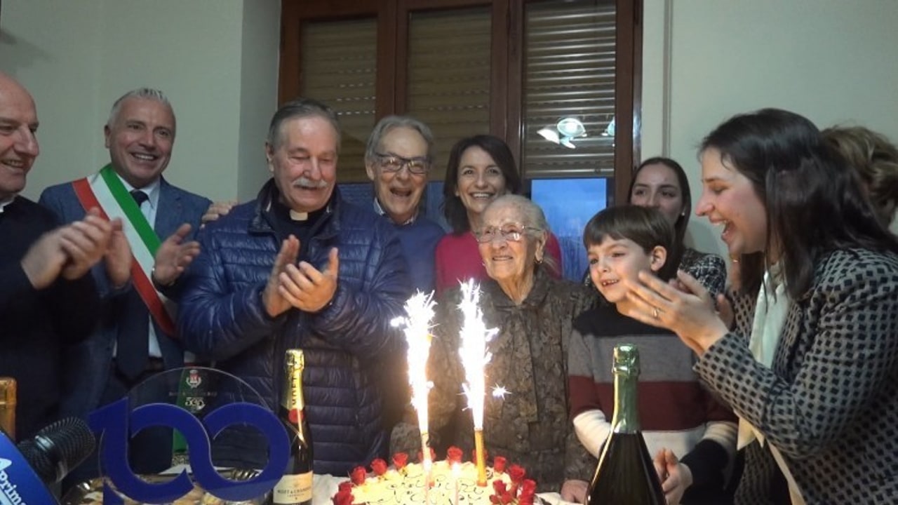 Il centenario di Domenica De Blasi a Sozze di Sotto a Santo Stefano del Sole