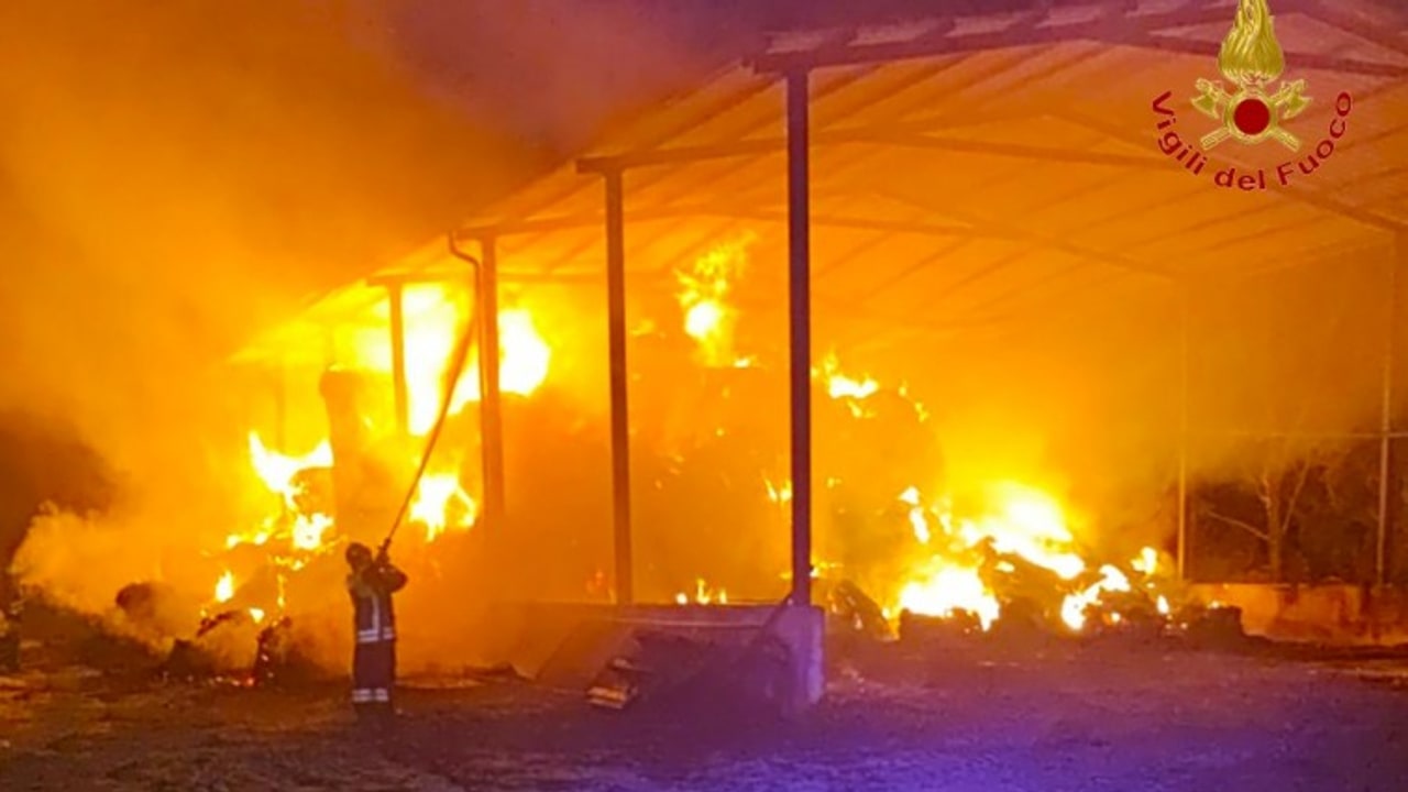 Bisaccia, altro capannone agricolo in fiamme: indagano i Carabinieri
