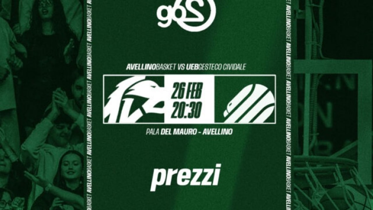 Avellino Basket-UEB Gesteco Cividale, al via la prevendita
