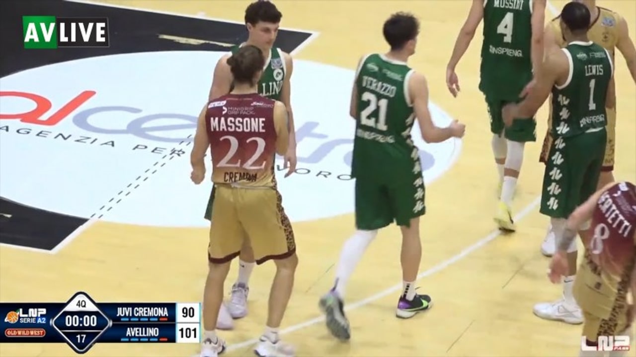 Juvi Cremona-Avellino Basket 90-101, gli highlights