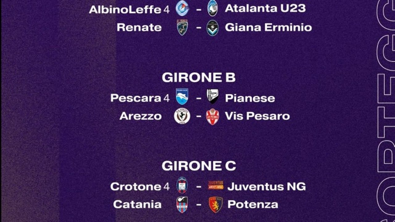 Play-off, primo turno: la Juventus Next Gen umilia il Benevento, ok Catania e Potenza