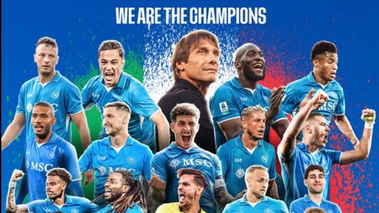 Il Napoli è campione d'Italia: quarto scudetto della storia per gli azzurri
