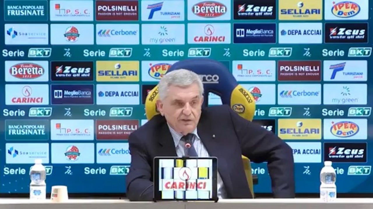 Frosinone, Stirpe: "Stadio a disposizione dell'Avellino per le prime partite casalinghe"