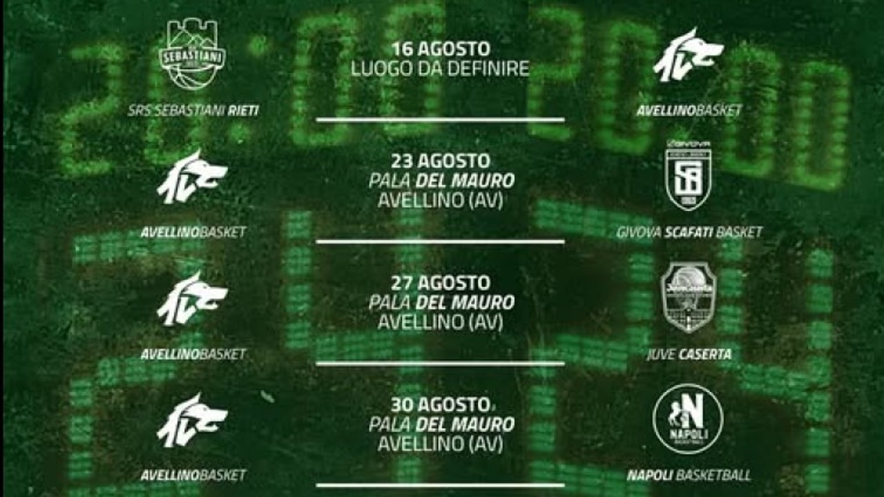 Avellino Basket, definito il calendario della preseason