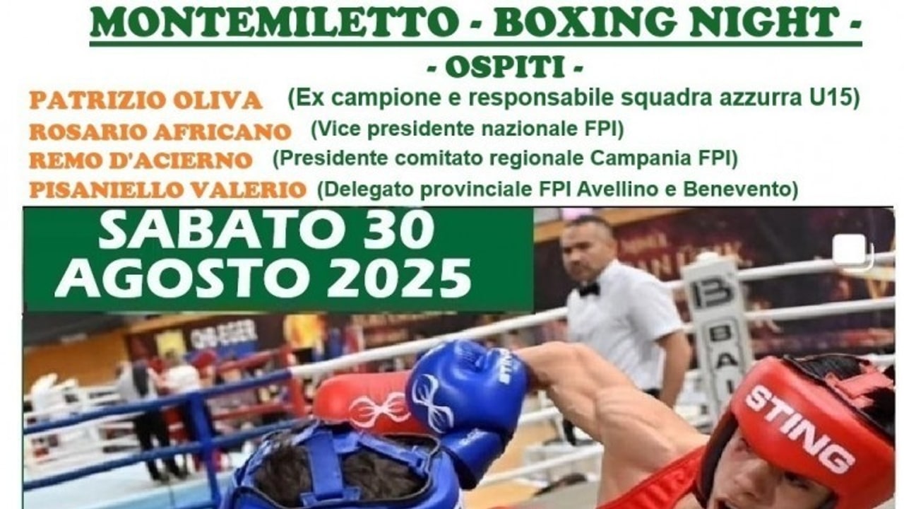 “Montemiletto - Boxing Night”, l’ASD Irpinia Pro Ring organizza una serata di pugilato