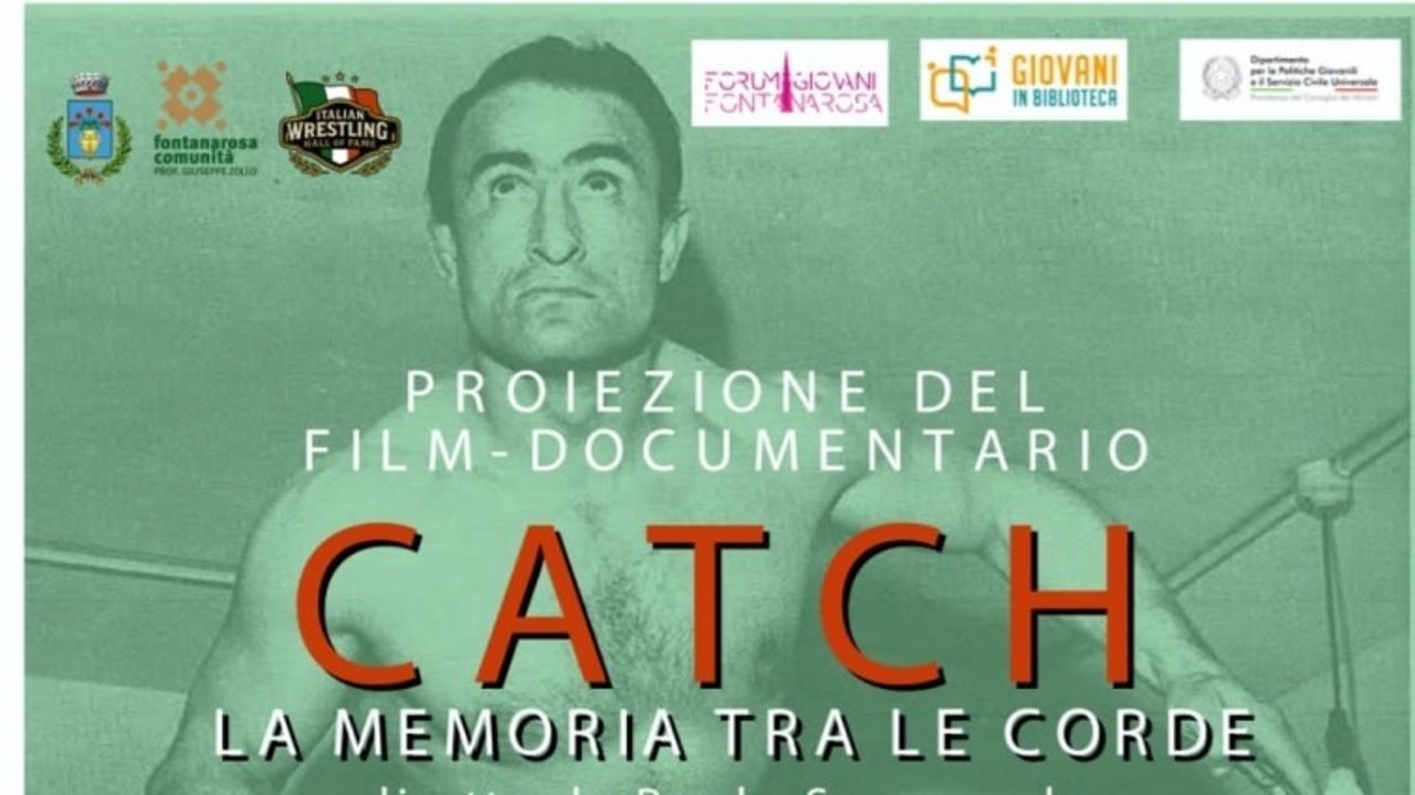 Fontanarosa, domani la proiezione di "Catch" e un doppio ingresso nella Hall of Fame del wrestling italiano