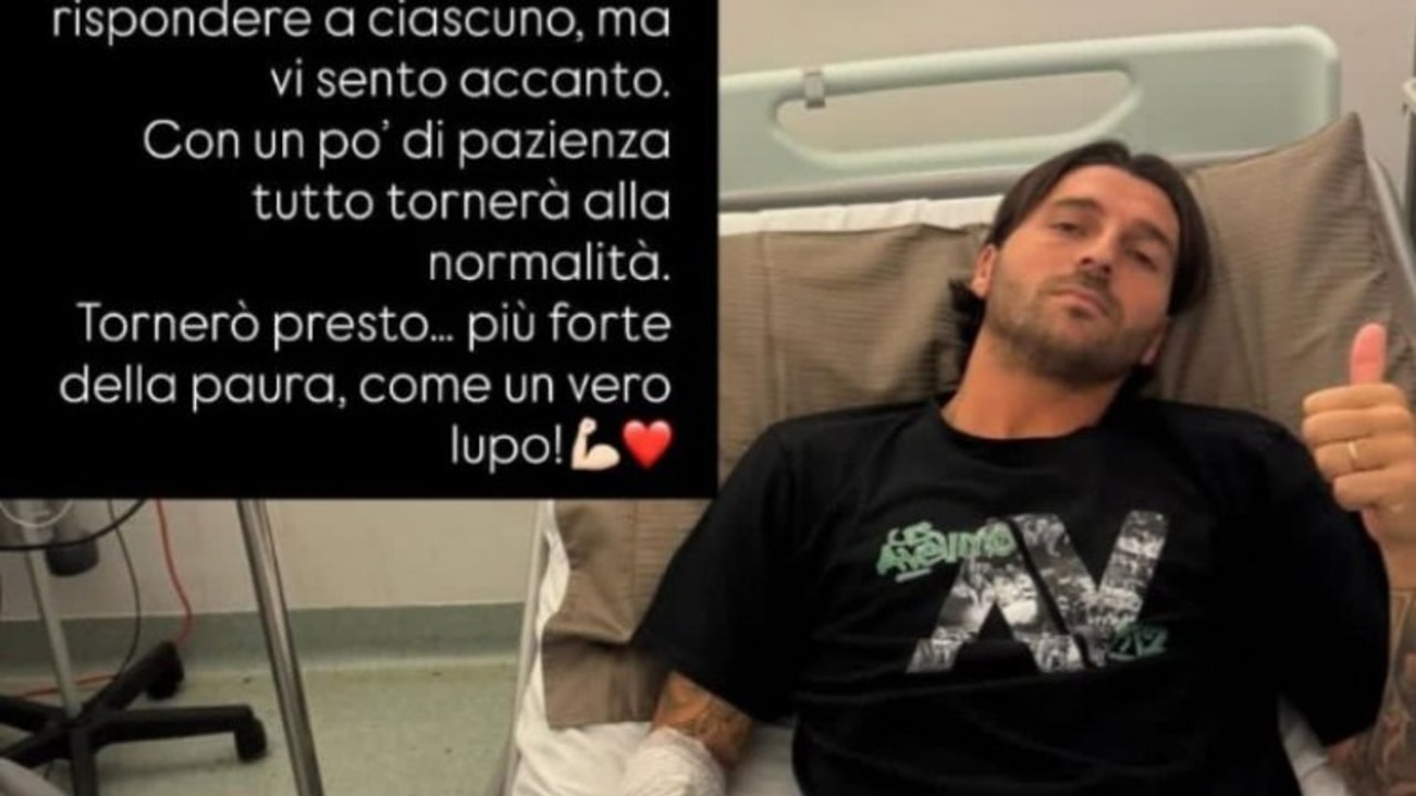 Patierno ed il messaggio sui social: "Tornerò presto, più forte della paura, come un vero lupo"