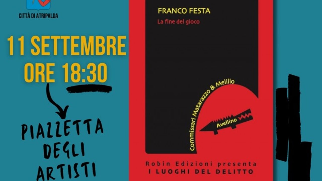 Ad Atripalda la presentazione del libro di Franco Festa &ldquo;La fine del gioco&rdquo;