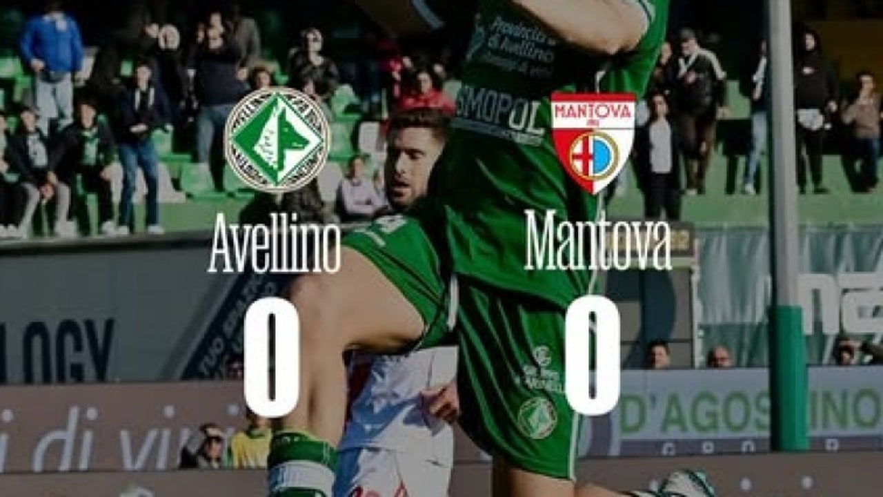 L'Avellino prima rischia e poi spreca nel finale: pari senza reti con il Mantova