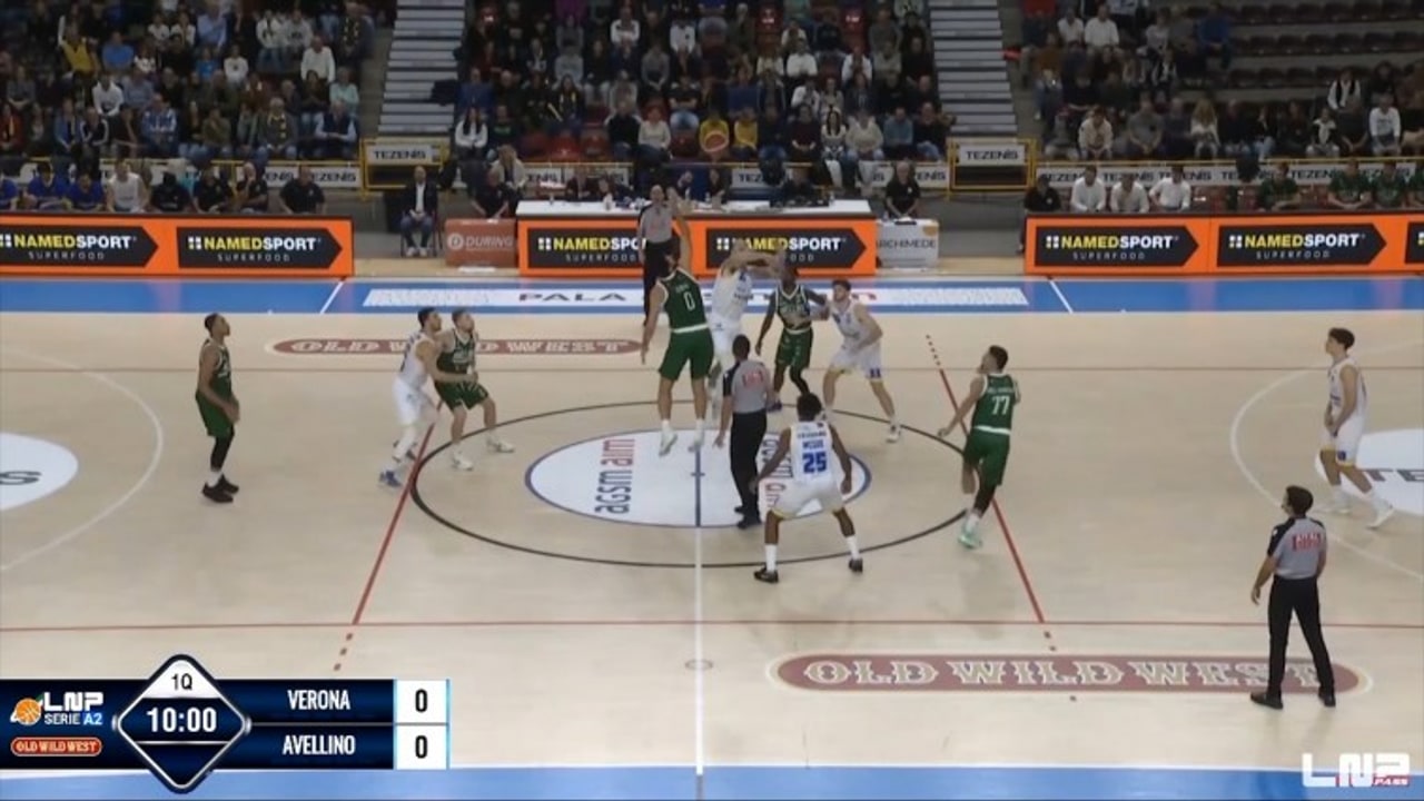 Tezenis Verona-Gruppo Lombardi Avellino Basket 98-92, gli highlights