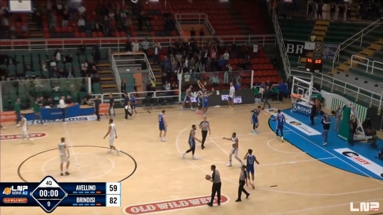 Gruppo Lombardi Avellino Basket-Valtur Brindisi 59-82, gli highlights