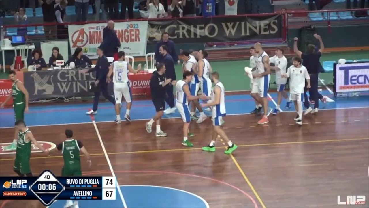 Crifo Wines Ruvo di Puglia-Avellino Basket 74-67, gli highlights