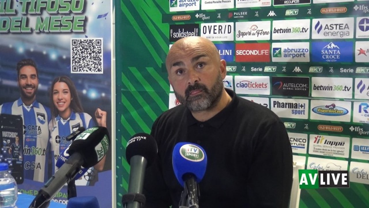 Pescara-Avellino, Biancolino: "Mi è piaciuta la reazione ma dobbiamo essere cattivi sotto porta"
