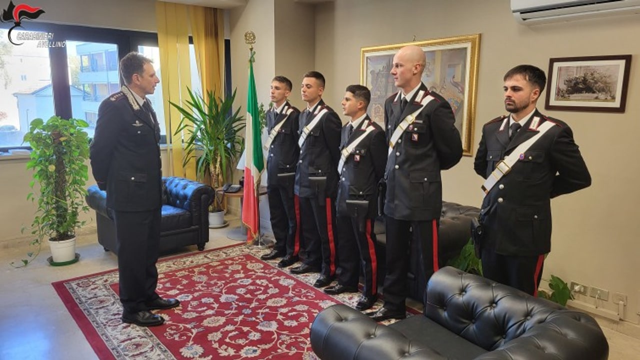 Rinforzi al Comando provinciale di Avellino: assegnati cinque Carabinieri