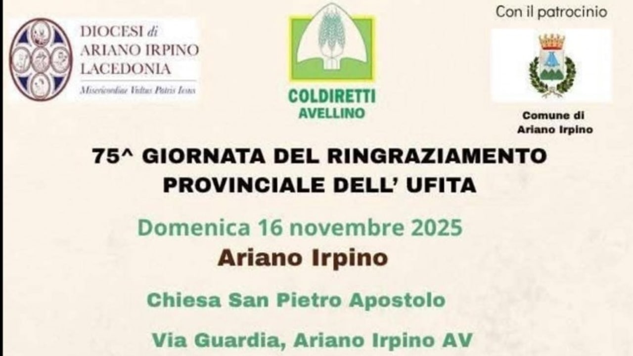 Ariano Irpino, domenica la 75esima Giornata del Ringraziamento