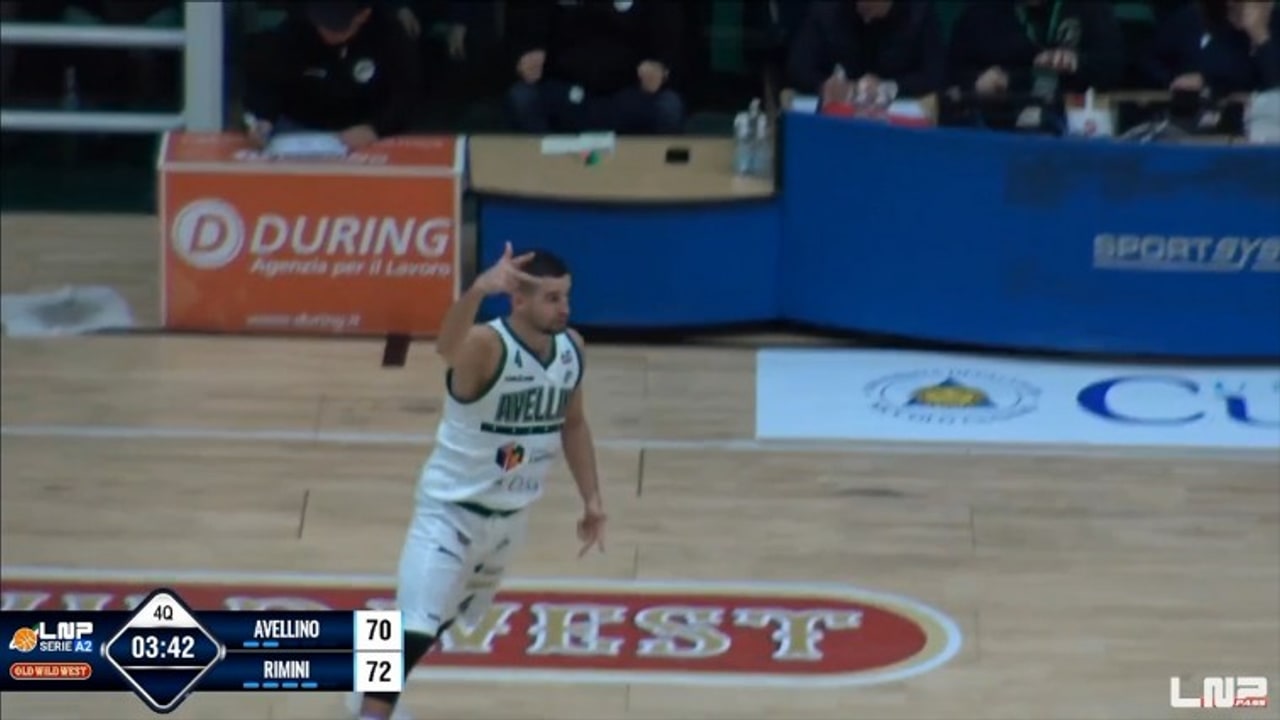 Unicusano Avellino Basket-Dole Basket Rimini 87-78, gli highlights