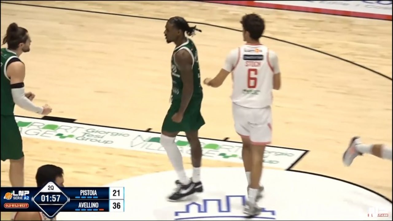 Estra Pistoia-Unicusano Avellino Basket 65-78, gli highlights