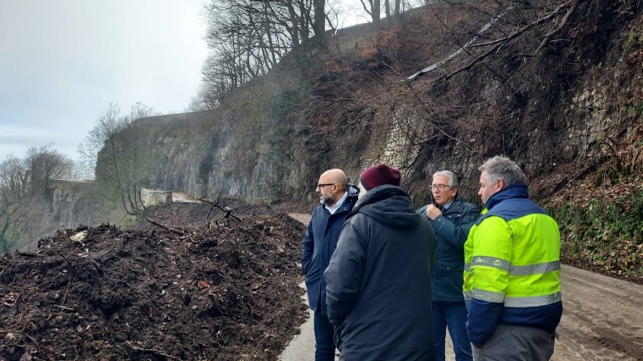 Frana a Montevergine, nuovo sopralluogo tecnico: riunione in Provincia