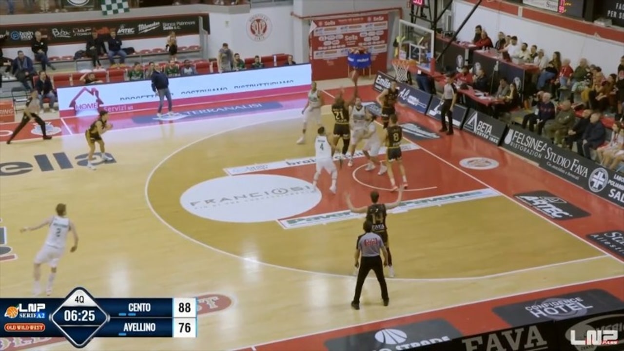 Sella Cento-Unicusano Avellino Basket 101-90, gli highlights