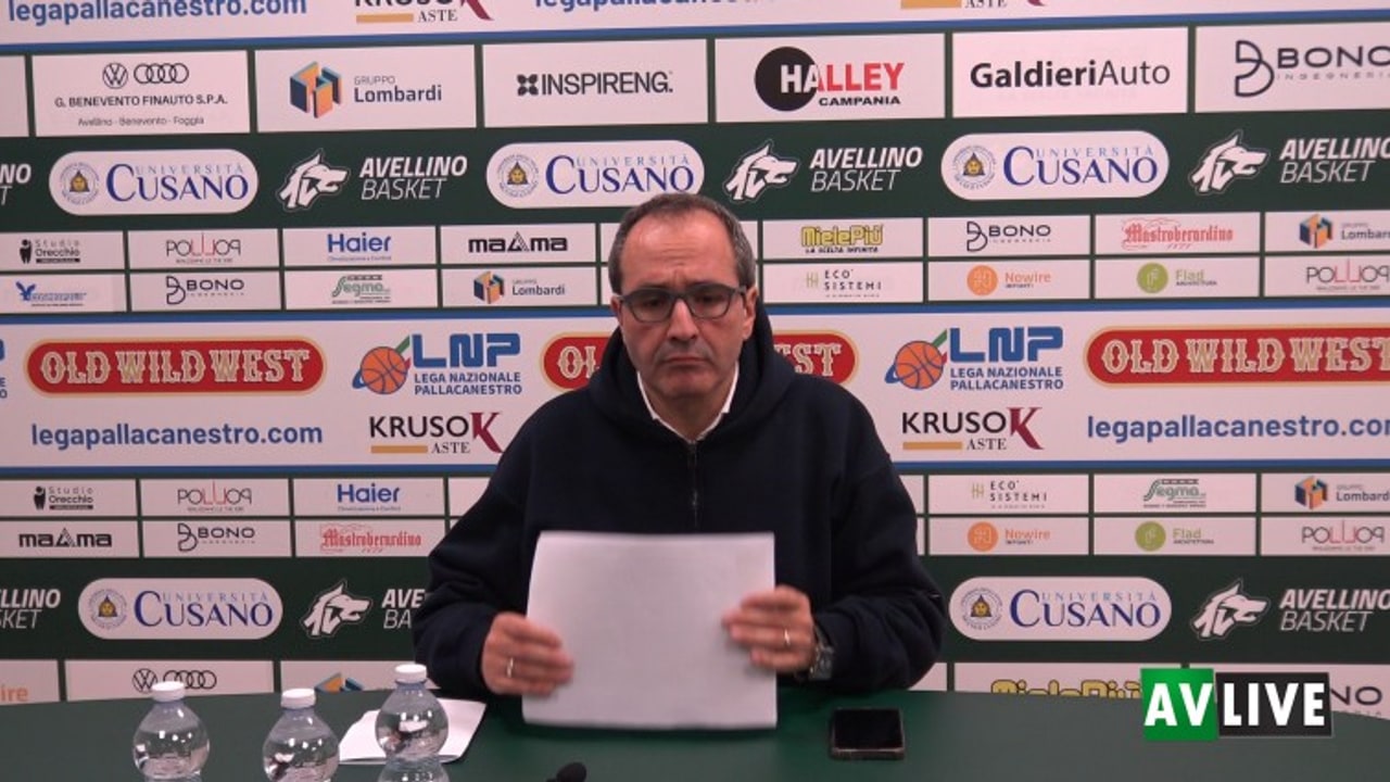 Unicusano Avellino Basket-Givova Scafati 72-80, l'analisi di Di Carlo