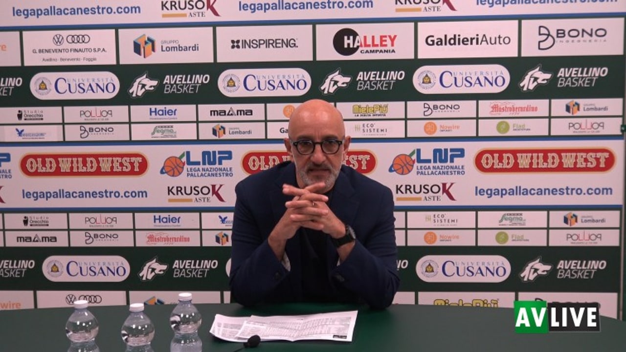 Unicusano Avellino Basket-Givova Scafati 72-80, il commento di Frank Vitucci