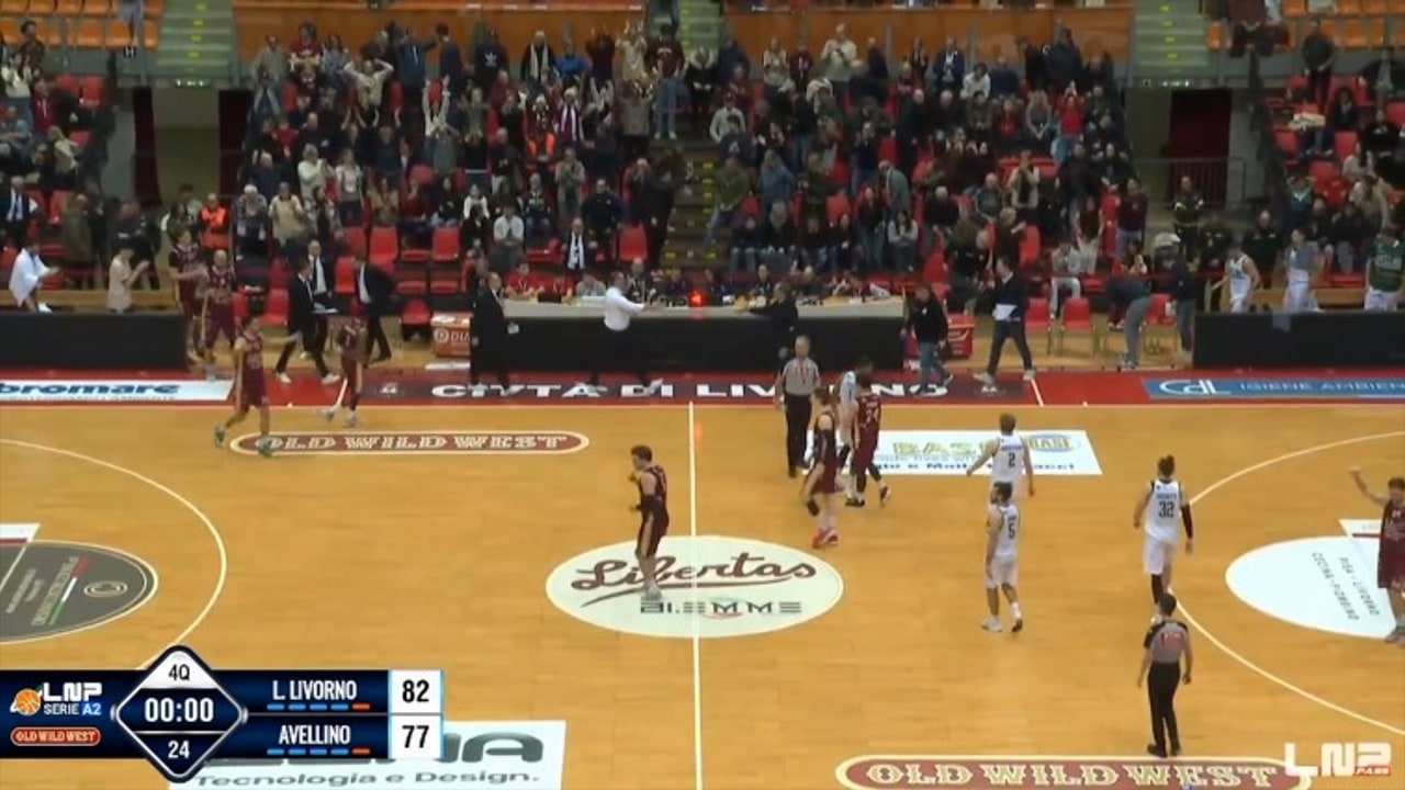 Libertas Livorno-Unicusano Avellino Basket 82-77, gli highlights