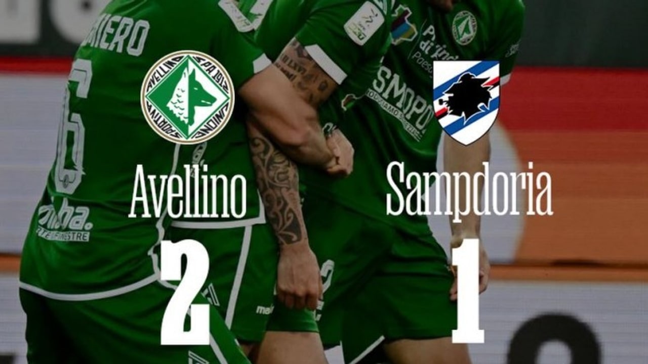 Palumbo e Tutino stendono la Sampdoria: l'Avellino vira a 25 punti