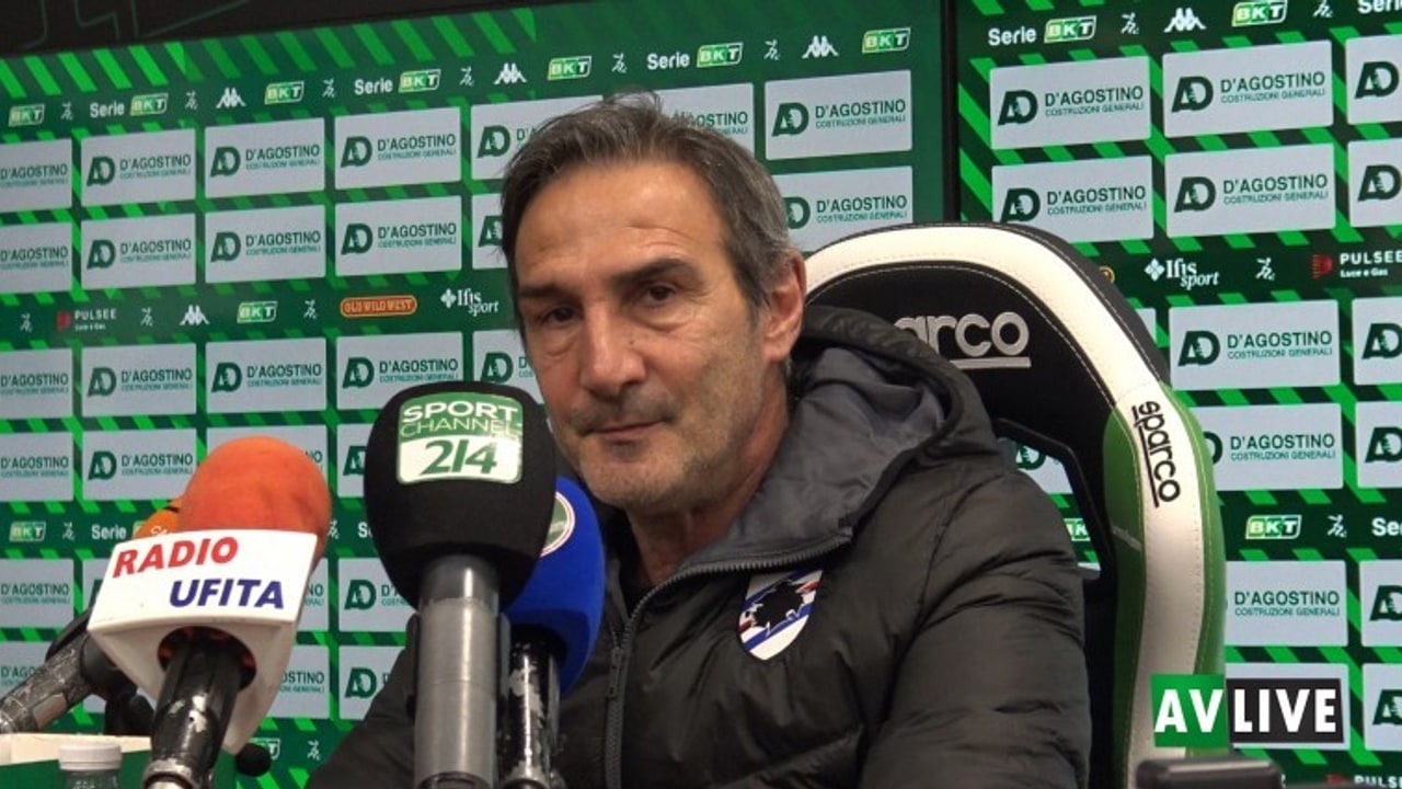 Gregucci: "Abbiamo preso due gol evitabili. Sampdoria senza umiltà"