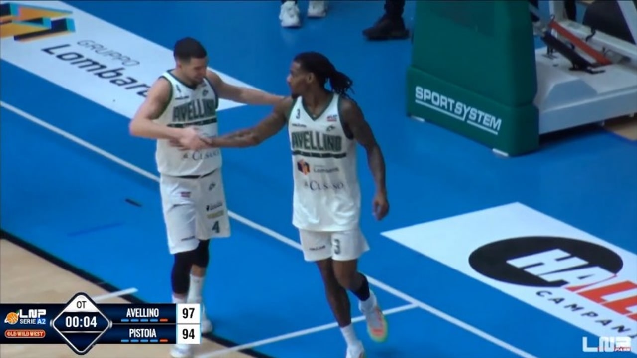 Unicusano Avellino Basket-Estra Pistoia 99-94, gli highlights
