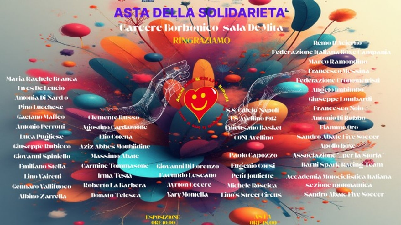 BabbaAlRum, ecco i partecipanti all'asta della solidarietà per gli ammalati in difficoltà economica