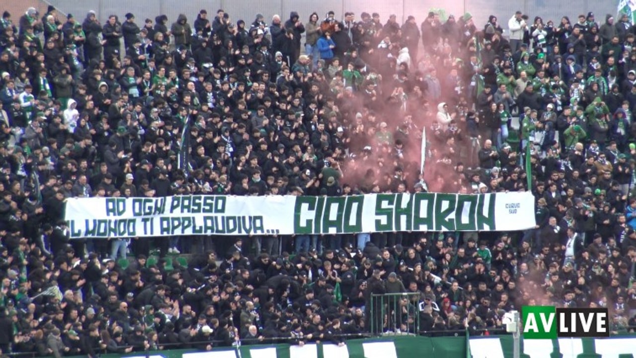 L'Avellino e la Curva Sud omaggiano Sharon Maccanico