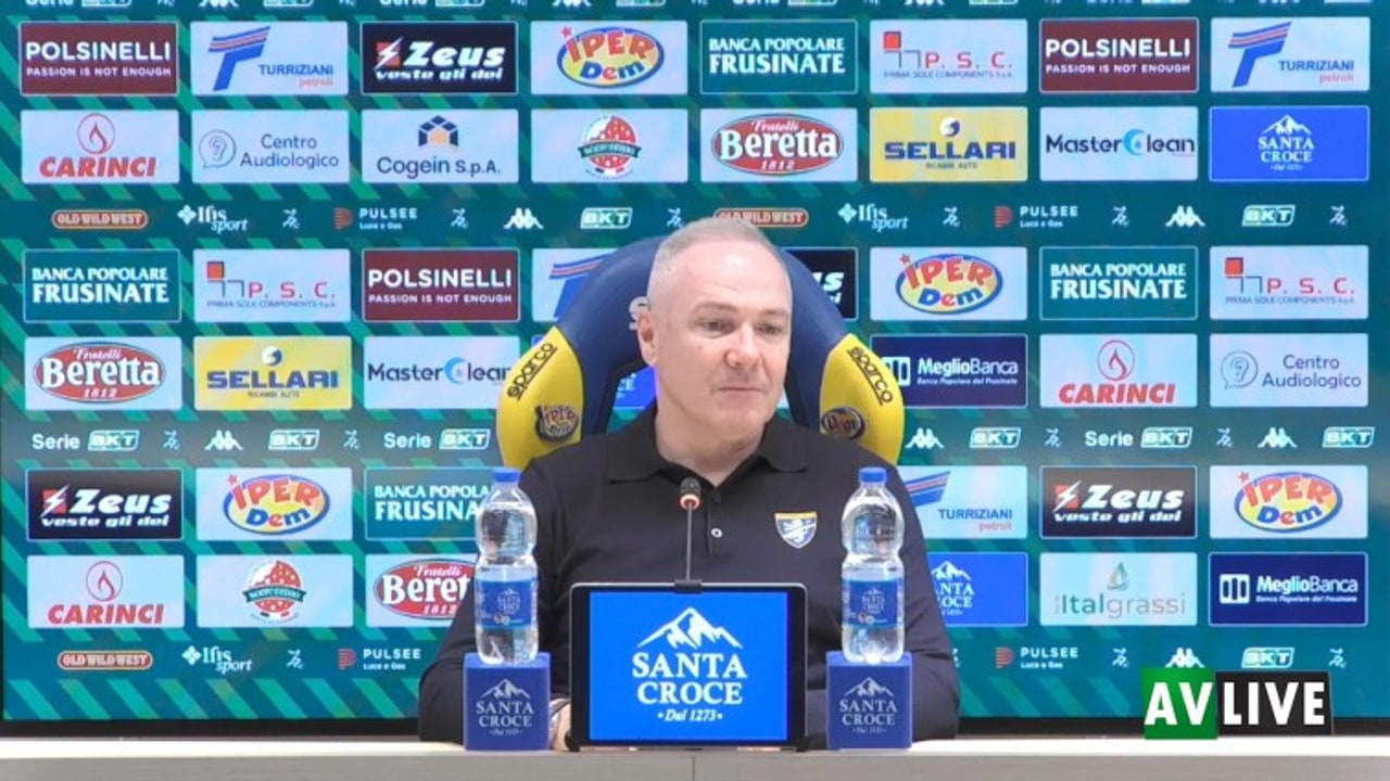Frosinone, Alvini: "Giocare mercoledì ci aiuterà, guardiamo avanti con fiducia"