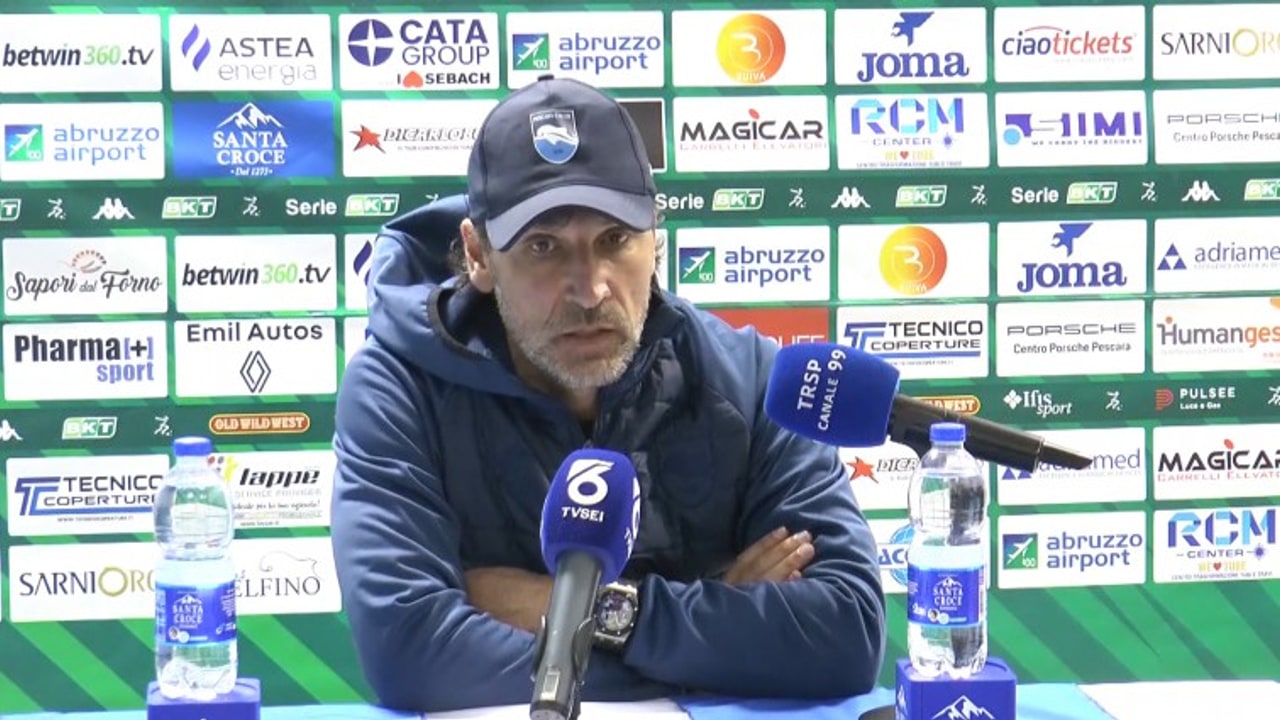 Pescara, Gorgone: "Sono appeso ad un filo ma non mi dimetto. Ad Avellino si dovr&agrave; fare qualcosa di diverso"