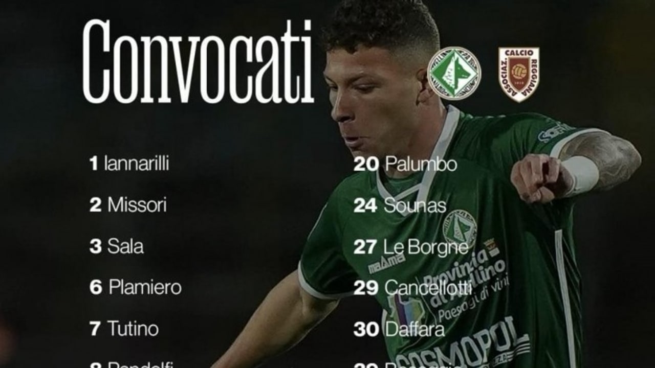 Reggiana-Avellino, i convocati di Ballardini: torna Kumi, Armellino e D'Andrea restano a casa